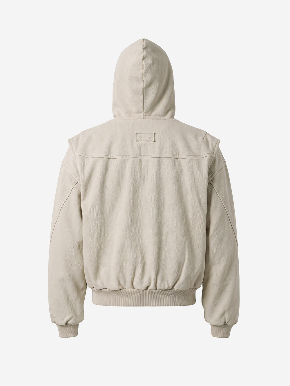 Washed Deconstructed Multi-Pocket Hooded Jacket