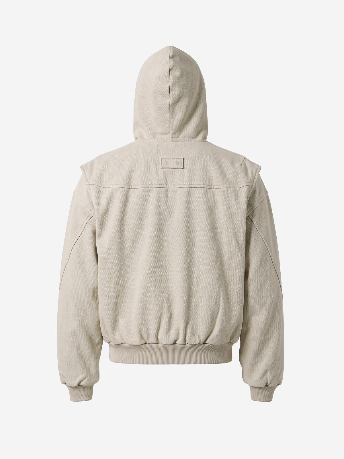Washed Deconstructed Multi-Pocket Hooded Jacket