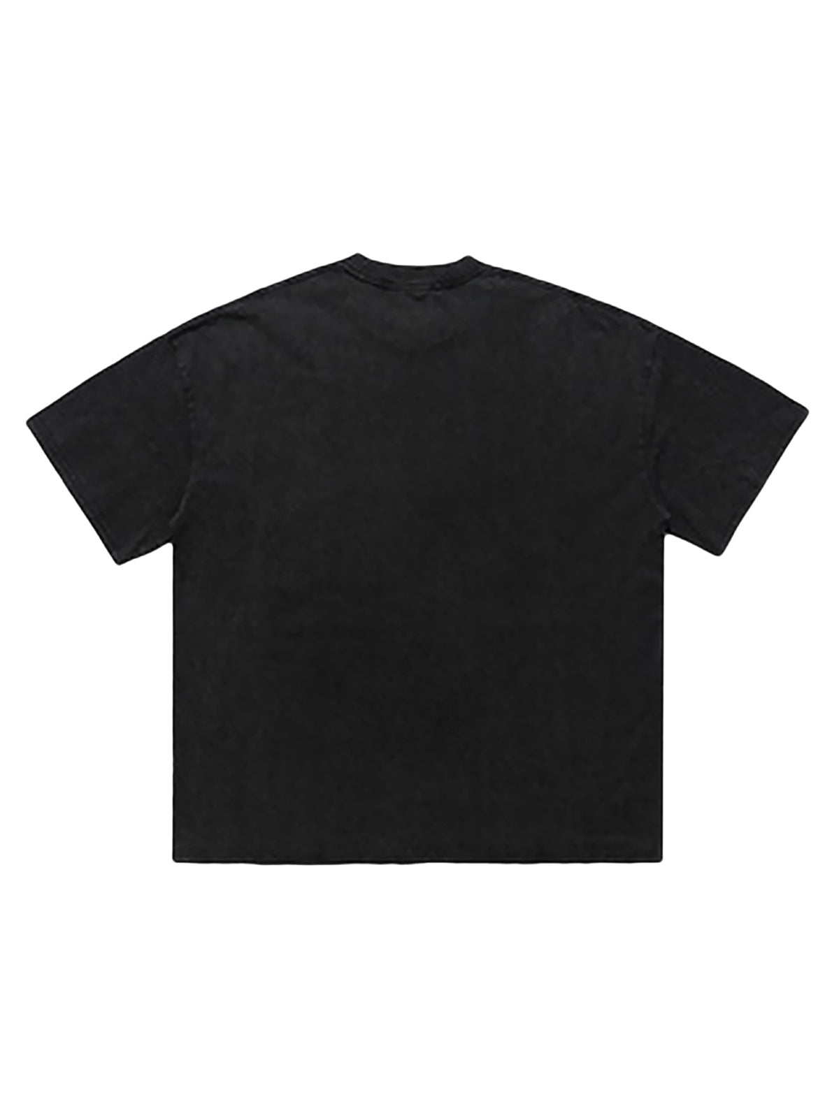Street Washed Portrait Print T-shirt 