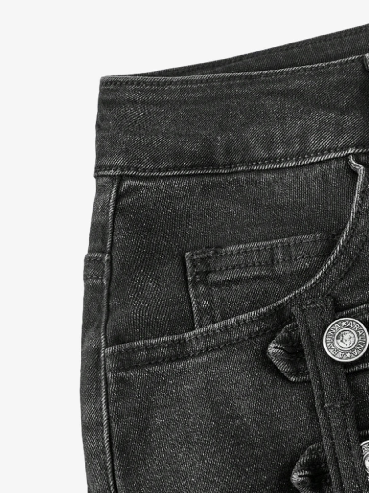 Napoleon Military Button Mini Skirt