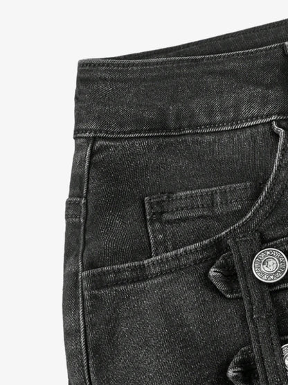 Napoleon Military Button Mini Skirt