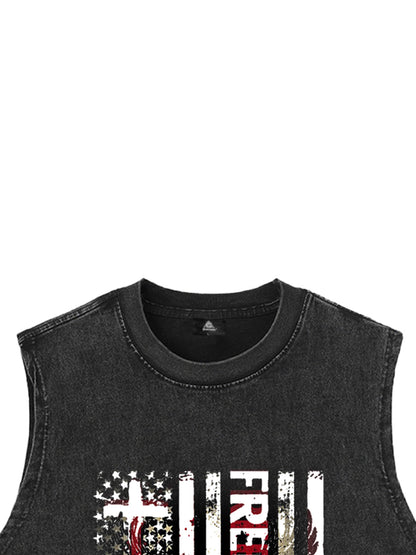 Orginal Eagle Flag Print Vest 