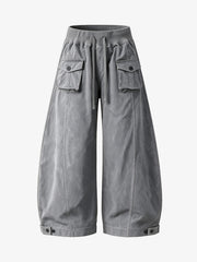 Multi-Pocket Drawstring Cargo Pants
