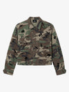 Anti-War Graphic Camo Jacket
