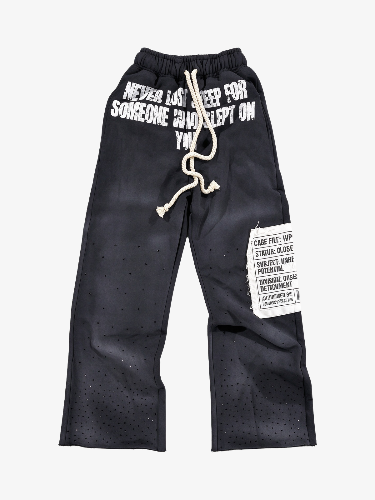 Photo Collage Graphic Zip Hoodie & Wide-Leg Sweatpants Set