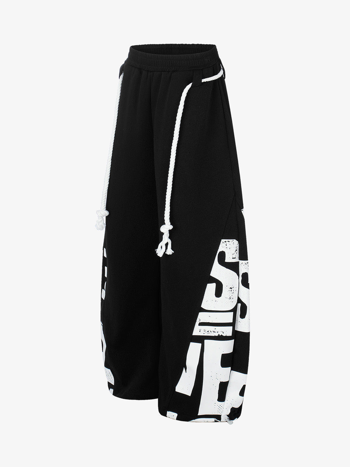 Streetwear Graffiti Drawstring Baggy Sweatpants