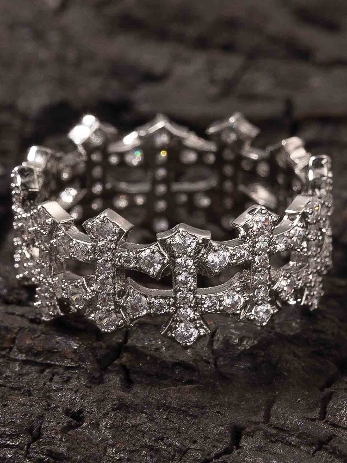 Hollow Cross Ring 