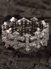 Hollow Cross Ring 