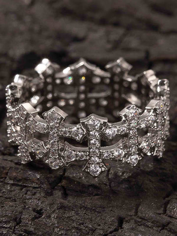 Hollow Cross Ring 