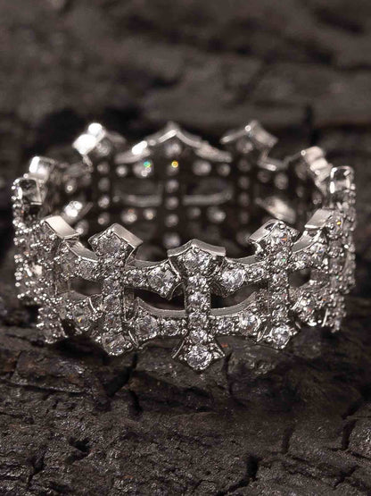 Hollow Cross Ring 