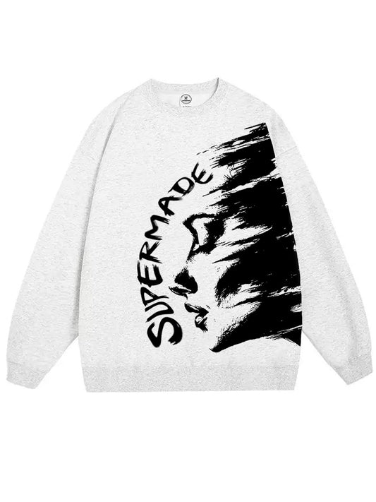 Stylish Graphic Crewneck Sweatshirt for Casual Wear 