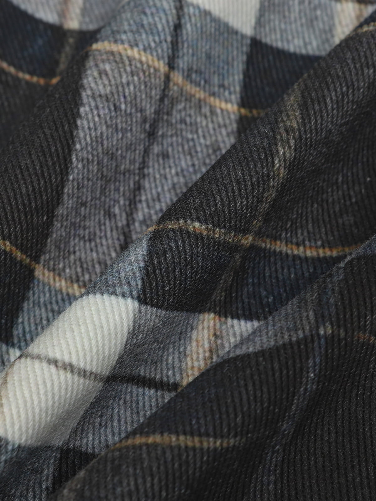 Street Plaid 3D Print Straight Leg Jeans 