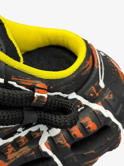 Mesh Overlay Chunky Sole Low-Top Sneakers