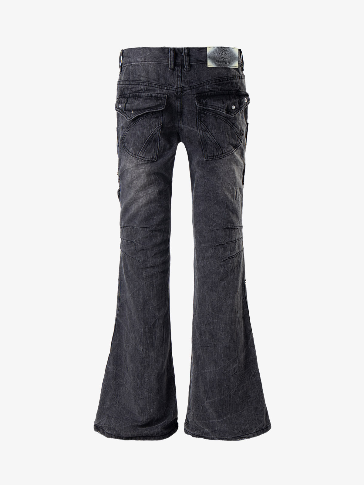 Stud Low-Rise Bootcut Jeans