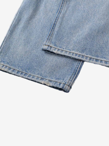Retro-Jeans mit Rissen und weitem Bein