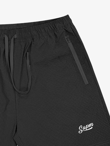 Minimalist Zip Pocket Drawstring Shorts