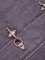 Distressed Metal Buckle Jacket