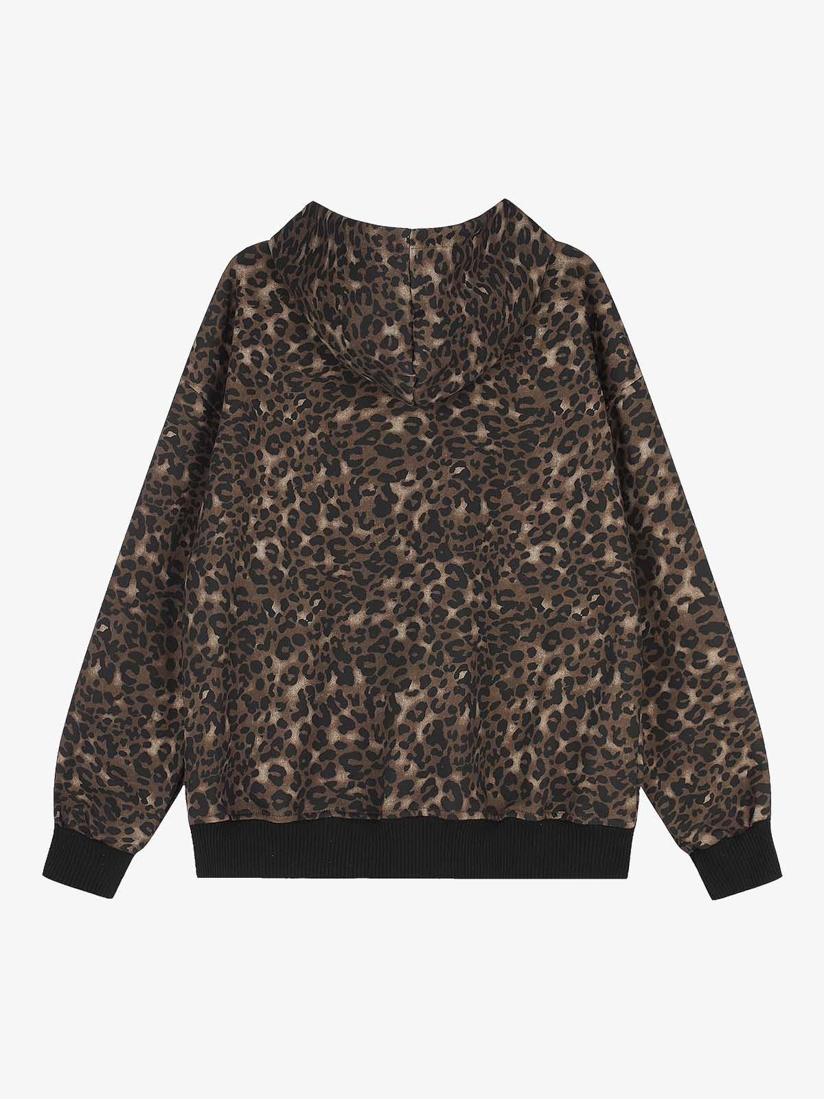 Distressed Napoleon Boxy Fit Zip-Up Hoodie