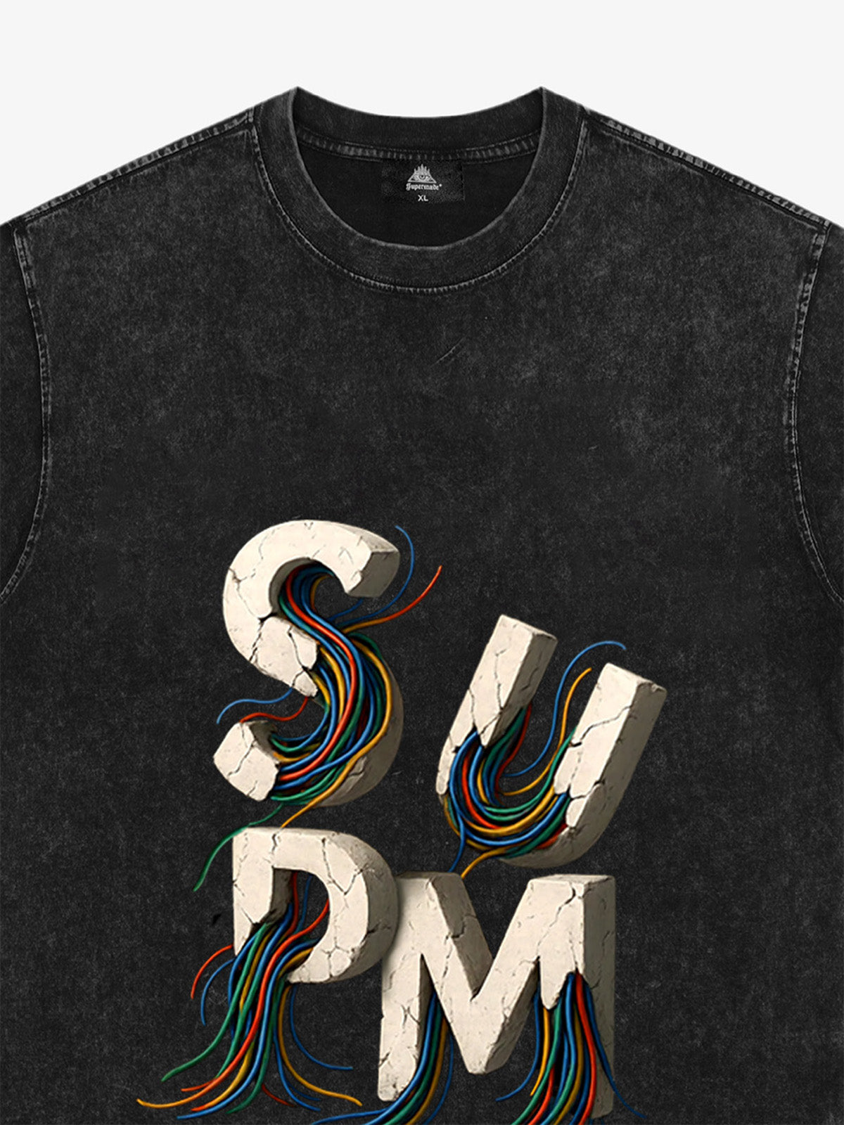 supm cable graphic T-shirt 