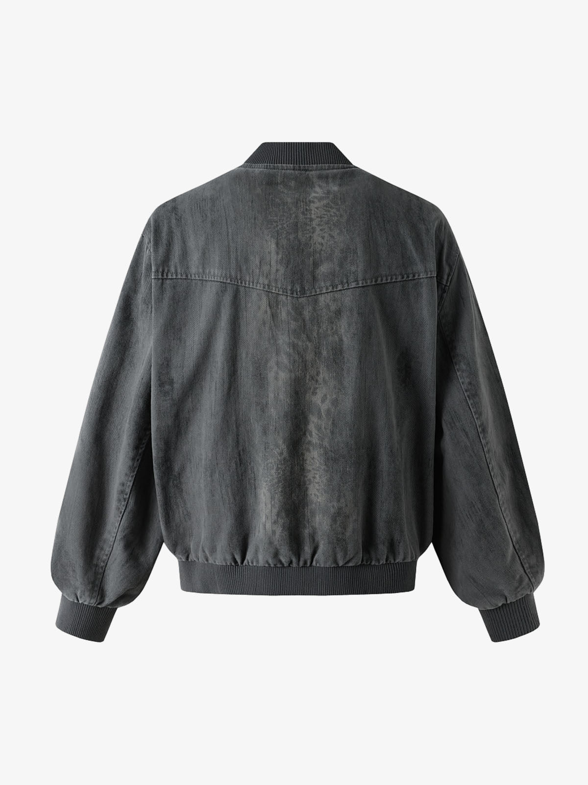Leopard Distressed Bomber Jacket