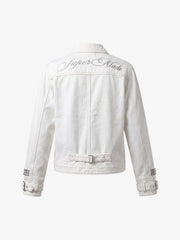 Rivet Strap Denim Jacket