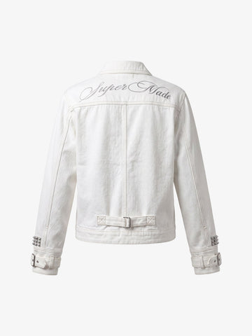 Rivet Strap Denim Jacket