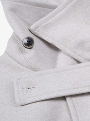 Convertible-Collar Snap-Button Bomber Jacket