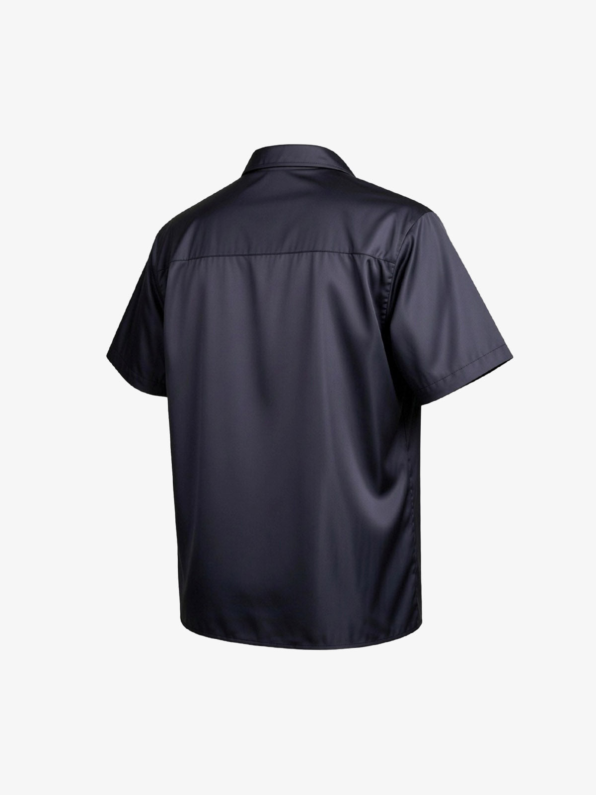 Red Blindfold Horse Camp Collar Boxy Shirt 