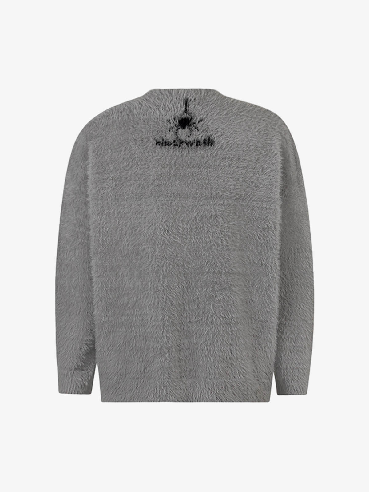 Retro Letter Jacquard Mink Sweater 