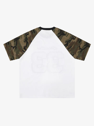Camo Patchwork Embroidered Tee