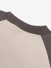 Suede-Touch Embroidered Sport Color-Block T-Shirt 