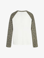 Leopard Graffiti Waffle Long Sleeve Tee