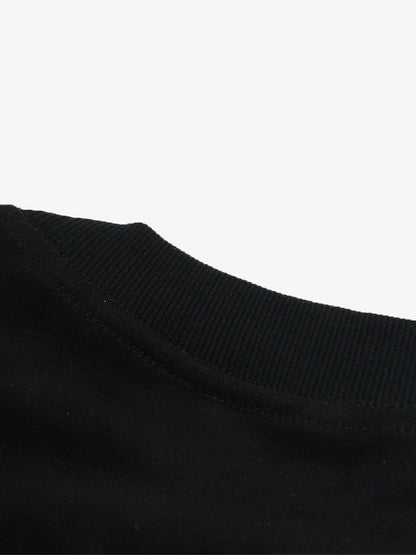 Suede Metallic Design Print T-Shirt 