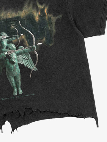 Distressed Art Print Tee