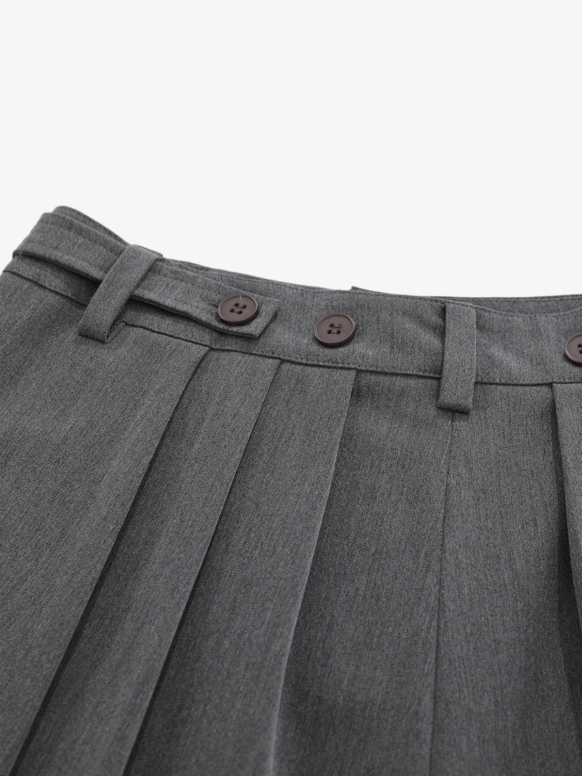 Pleated Wide-Leg Shorts 