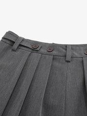 Pleated Wide-Leg Shorts 