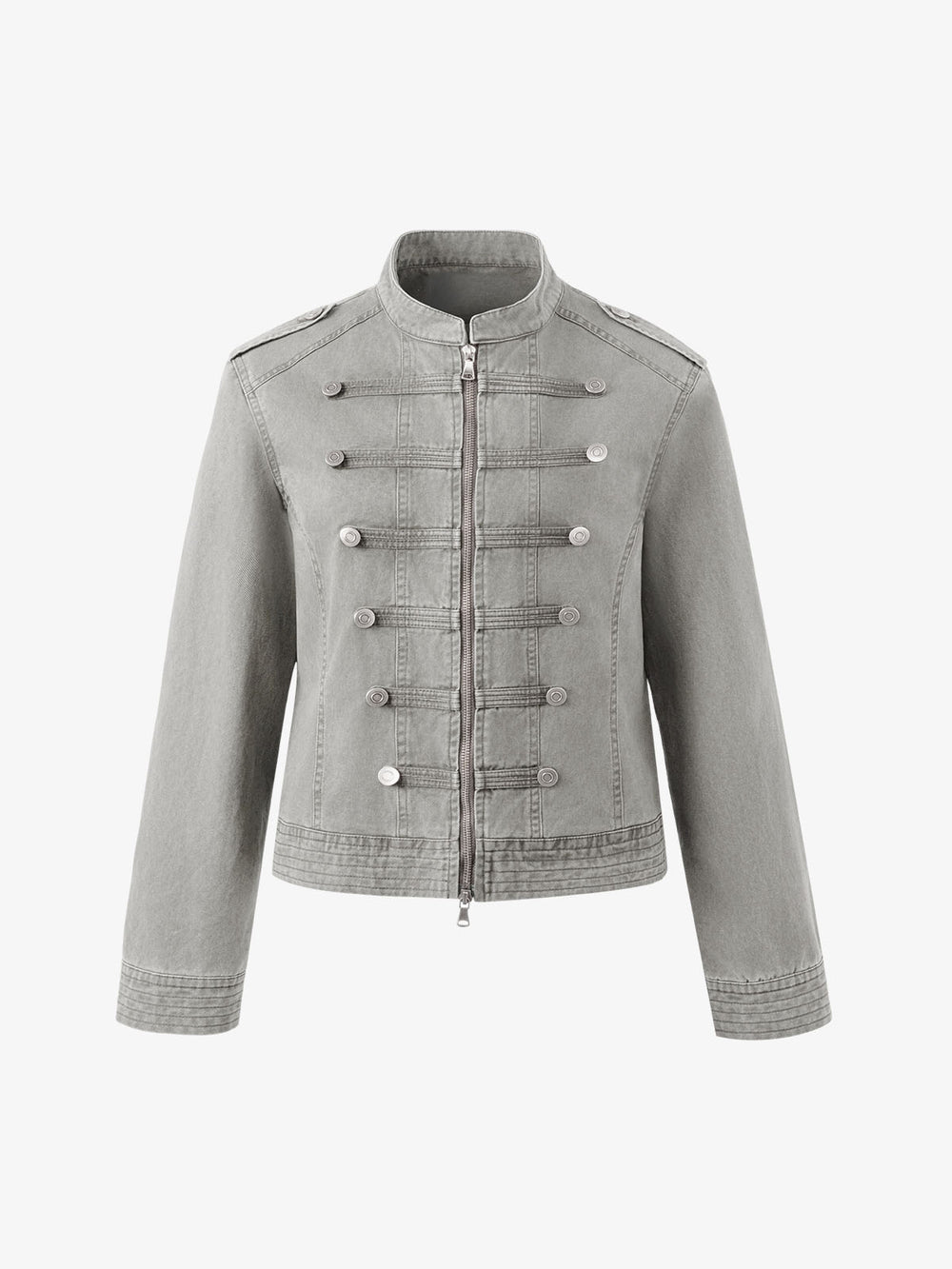 Military Napoleon Button Slim Jacket