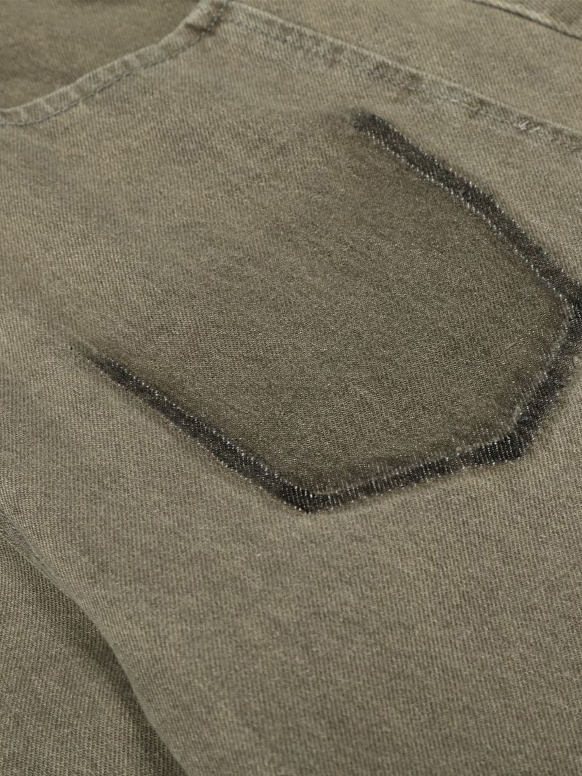 Wide-Leg Utility Trousers with Oversized Pockets - Perfect for Casual and Outdoor Adventures 