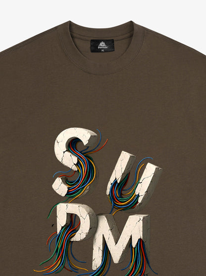 supm cable graphic T-shirt 