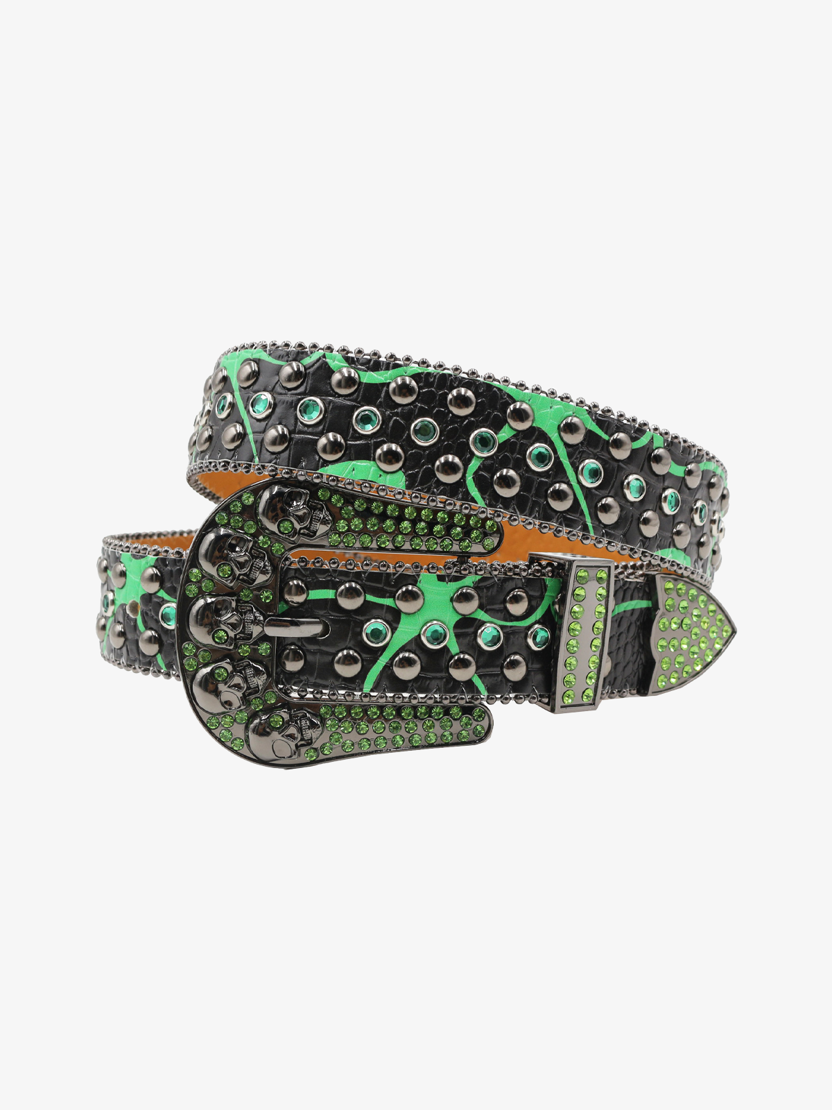 Croc Crystal Skull Belt