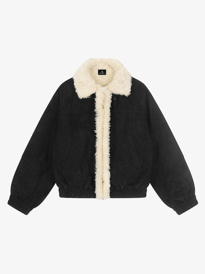 Stylish Faux Fur Collar Jacket for Men and Women - Trendy Design with High-Quality Finish 