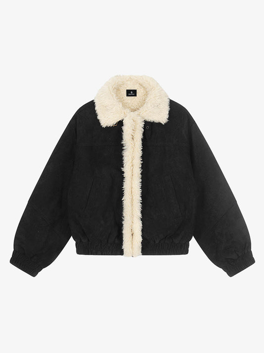 Stylish Faux Fur Collar Jacket for Men and Women - Trendy Design with High-Quality Finish 