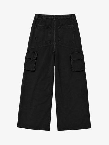 Washed Multi-Pocket Cargo Pants