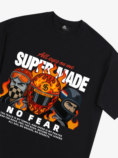 Motorcycle racing graphic T-shirt 