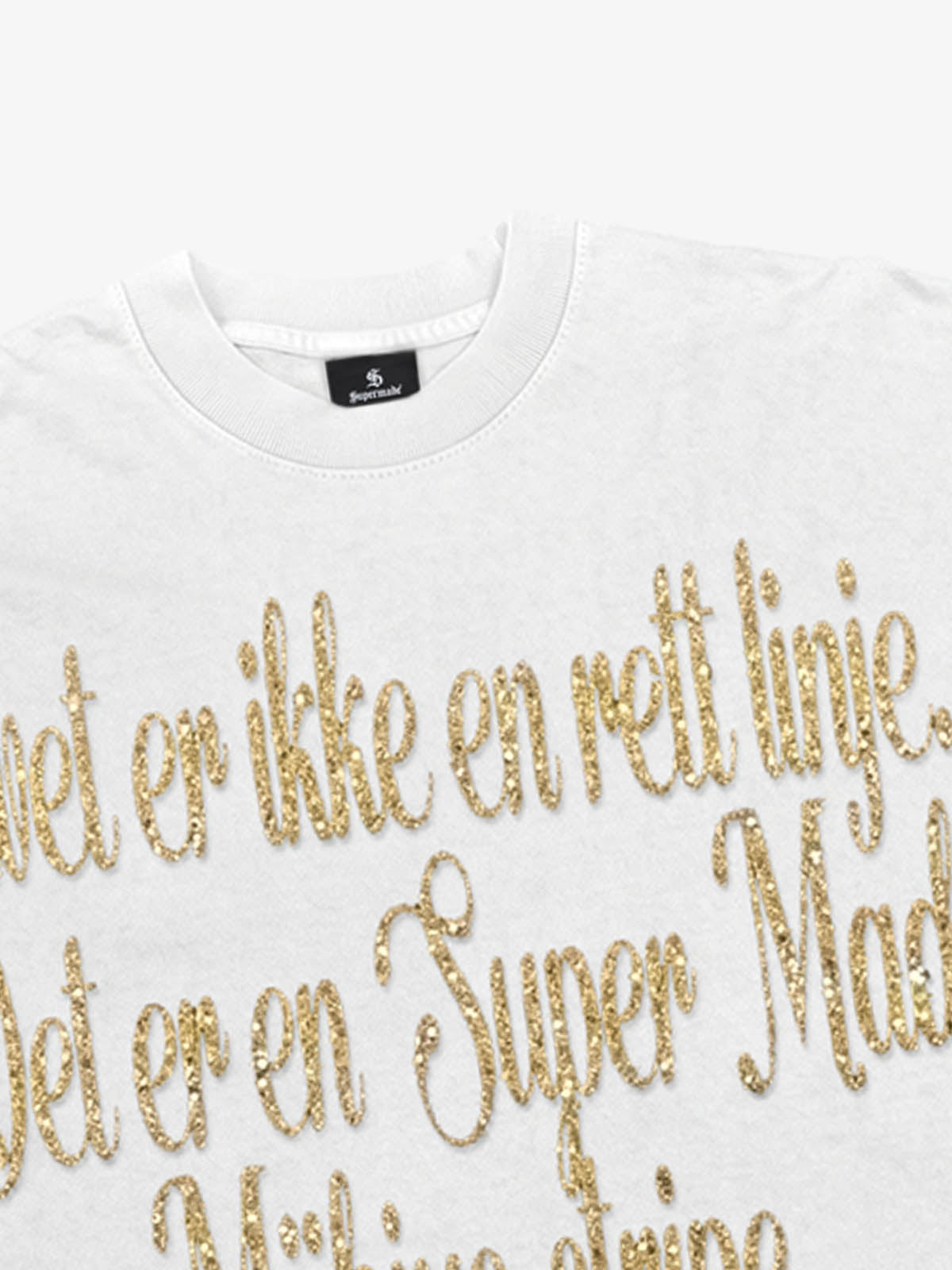 Glitter Letter Graphic Long Sleeve Tee
