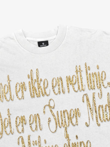 Glitter Letter Graphic Long Sleeve Tee