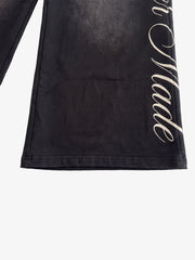 Leopard Print Double Waist Baggy Sweatpants