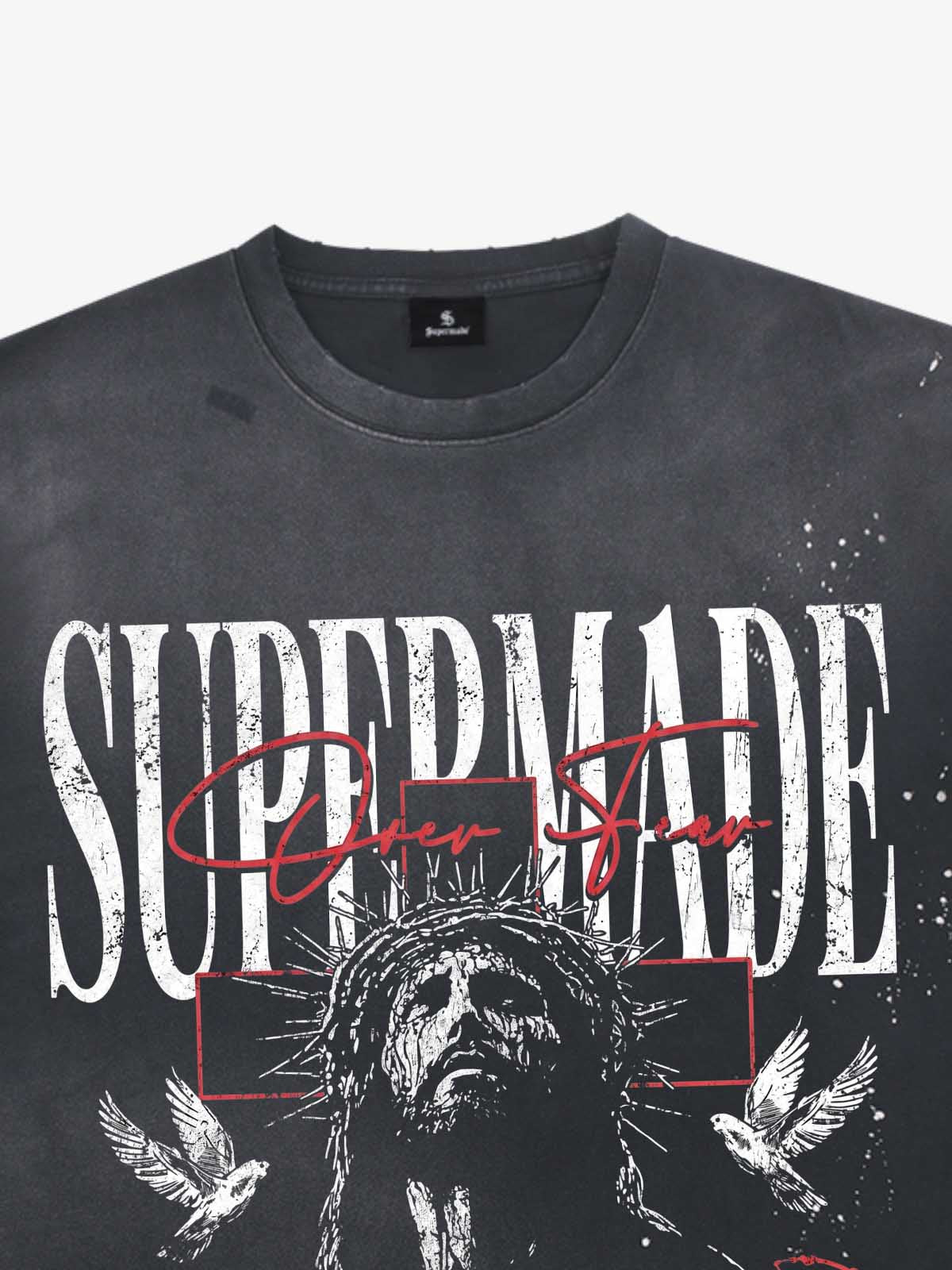 Jesus Prayer Graphic Ink Splatter Tee