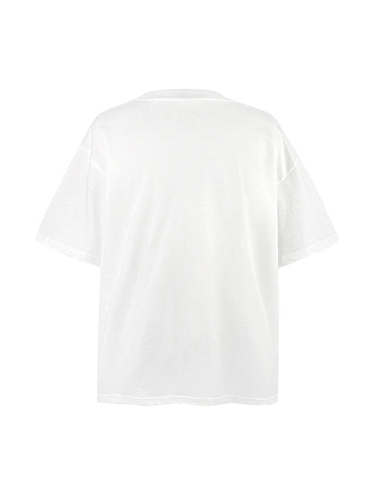 Street Cross Print T-Shirt 