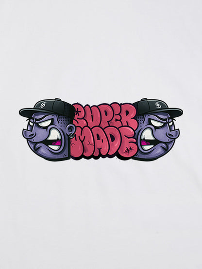 Supermade Graffiti Head Stylish Graphic T-Shirt 